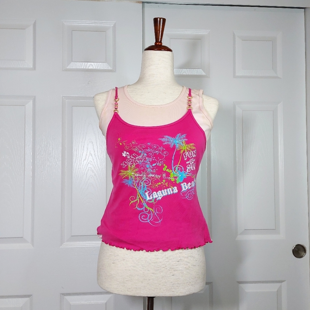 Periscope: pink cami/tanktop | Kids Size:L